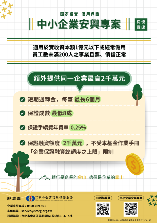 中小企業安興專案113.11.01